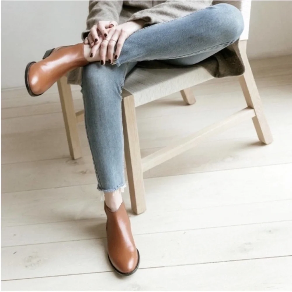 Jenni Kayne Chelsea Boots in Saddle Size 39